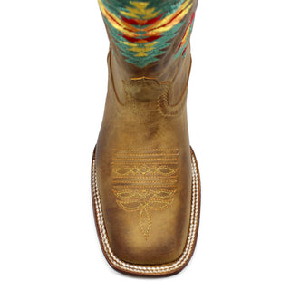 Artillero Azteca Square Toe Cowgirl Boot