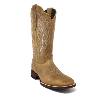 Artillero Square Toe Cowgirl Boot- Desert Tan