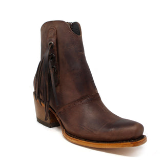 Artillero Fringe Bootie- Brown