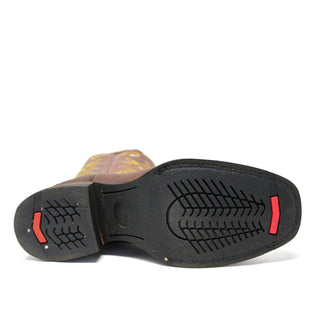 Artillero Traditional Rodeo Toe Cowboy Boot- Brown