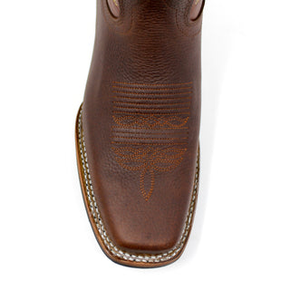 Artillero Traditional Rodeo Toe Cowboy Boot- Brown