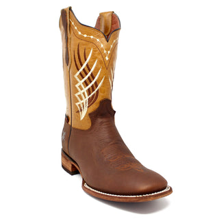 Artillero Traditional Square Toe Cowboy Boot- Honey