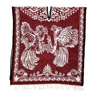 Mexican Poncho/Gabanes Rooster Design