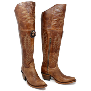 Los Altos Women's Leather Knee High Volcano Fashion Boot