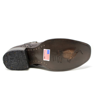 King Exotic Dubai Caiman Belly Cowboy Boot - Faded Brown
