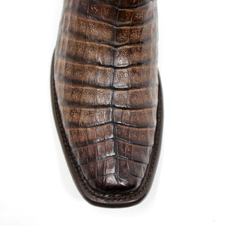 King Exotic Dubai Caiman Belly Cowboy Boot - Faded Brown