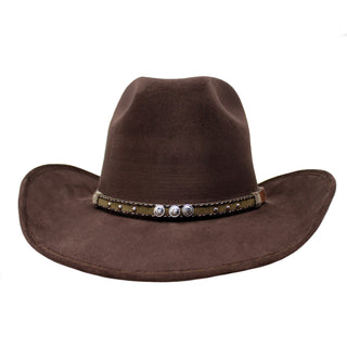 Charlie Vaquero Moksman Suede Hat - Café