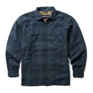 Wolverine Sherpa Lined Zip Shirt Jacket - Dark Slated Plaid