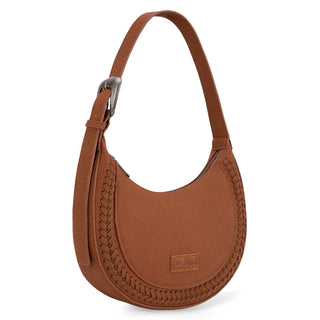 Wrangler Whipstitch Crescent Crossbody - Brown
