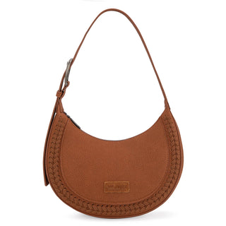 Wrangler Whipstitch Crescent Crossbody - Brown