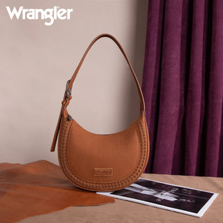 Wrangler Whipstitch Crescent Crossbody - Brown