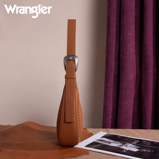 Wrangler Whipstitch Crescent Crossbody - Brown