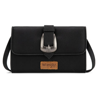 Wrangler Buckle Wallet/Shoulder Bag/Crossbody - Black