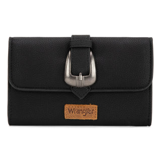 Wrangler Buckle Wallet/Shoulder Bag/Crossbody - Black