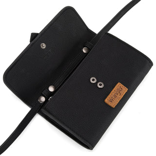 Wrangler Buckle Wallet/Shoulder Bag/Crossbody - Black