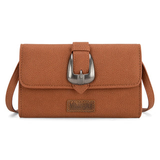 Wrangler Buckle Wallet/Shoulder Bag/Crossbody - Brown