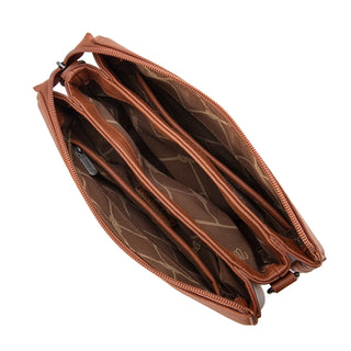 Wrangler Whipstitch Braided Strap Hobo/Crossbody Bag - Brown