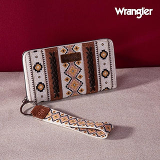 Wrangler Southwestern Wallet - Coffee