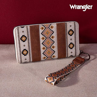 Wrangler Southwestern Wallet - Coffee