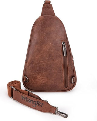 Wrangler Sling Bag/Crossbody Bag - Dark Brown