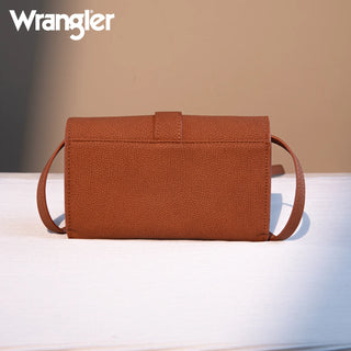 Wrangler Buckle Wallet/Shoulder Bag/Crossbody - Brown