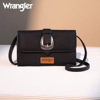 Wrangler Buckle Wallet/Shoulder Bag/Crossbody - Black