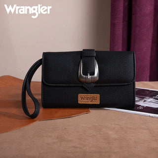 Wrangler Buckle Wallet/Shoulder Bag/Crossbody - Black
