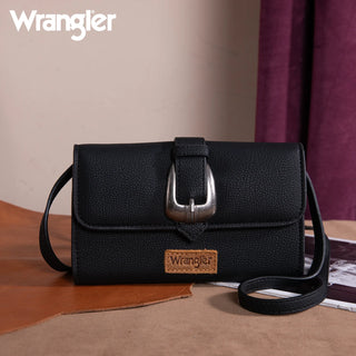 Wrangler Buckle Wallet/Shoulder Bag/Crossbody - Black