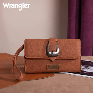 Wrangler Buckle Wallet/Shoulder Bag/Crossbody - Brown