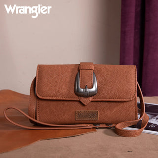 Wrangler Buckle Wallet/Shoulder Bag/Crossbody - Brown