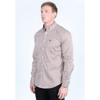 Platini Men’s Satin Cotton/Spandex Shirt - Lt. Gray