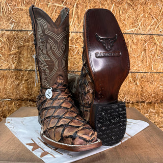 Ranchers Charuto Pirarucu Rodeo Toe Cowboy Boots