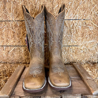 Artillero Square Toe Cowgirl Boot- Desert Tan