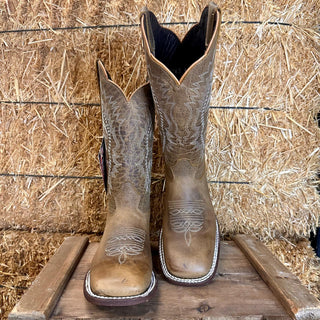 Artillero Square Toe Cowgirl Boot- Desert Tan
