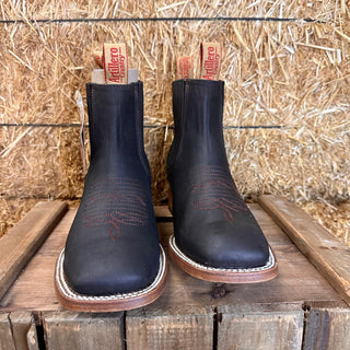 Artillero Tejano Square Toe Ankle Boot- Brown