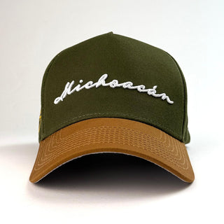 Forty Five "Michoacán" Cap- Green/Brown