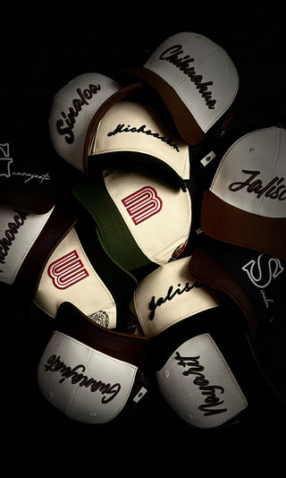 Forty Five Mexico "M" Cap- Cream/ Green