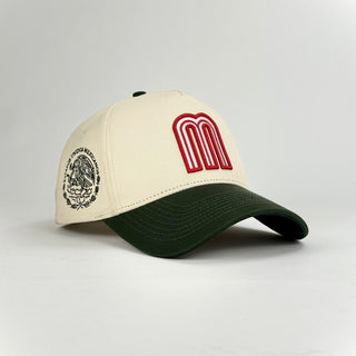 Forty Five Mexico "M" Cap- Cream/ Green