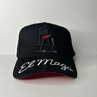 El Mago LA Snapback Embroidered Hat - Black