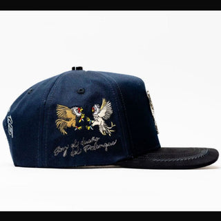 Gallo Embroidery Bigg Boss Snapback- Navy & Chrome