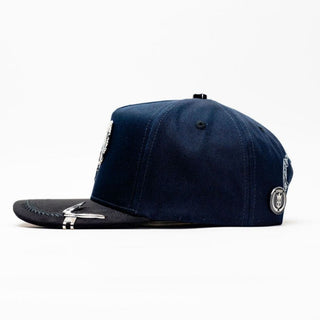 Gallo Embroidery Bigg Boss Snapback- Navy & Chrome
