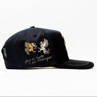 Gallo Embroidery Bigg Boss Snapback- Black & Silver