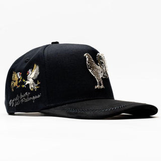 Gallo Embroidery Bigg Boss Snapback- Black & Silver
