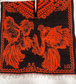 Mexican Poncho/Gabanes Rooster Design