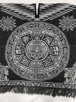 Mexican Poncho/Gabanes Aztec Design