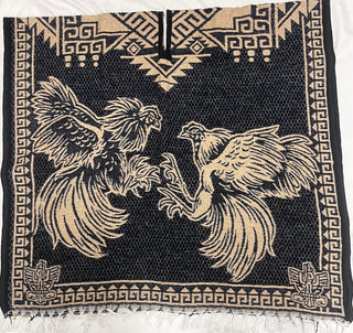 Mexican Poncho/Gabanes Rooster Design