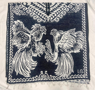 Mexican Poncho/Gabanes Rooster Design