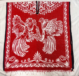 Mexican Poncho/Gabanes Rooster Design