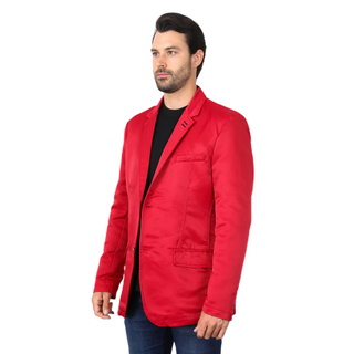 Platini Men's Double Button Red Blazer