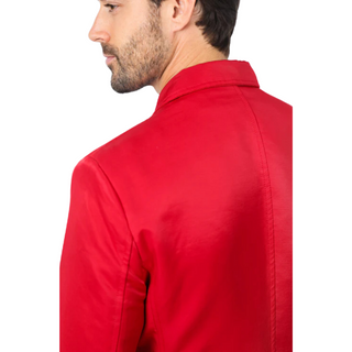 Platini Men's Double Button Red Blazer